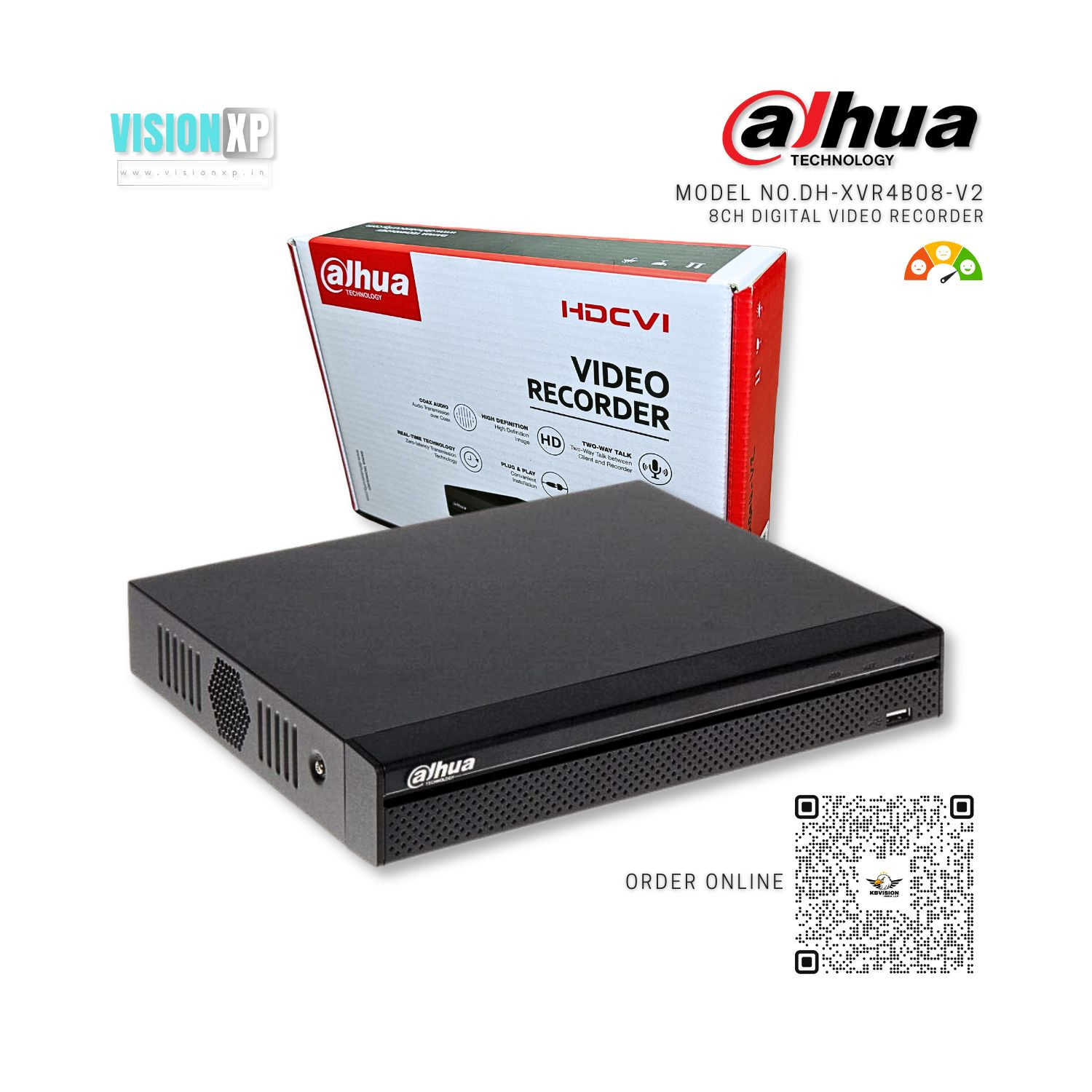 Dahua DH-XVR4B08-V2 Cooper Series 2mp 8ch Dvr