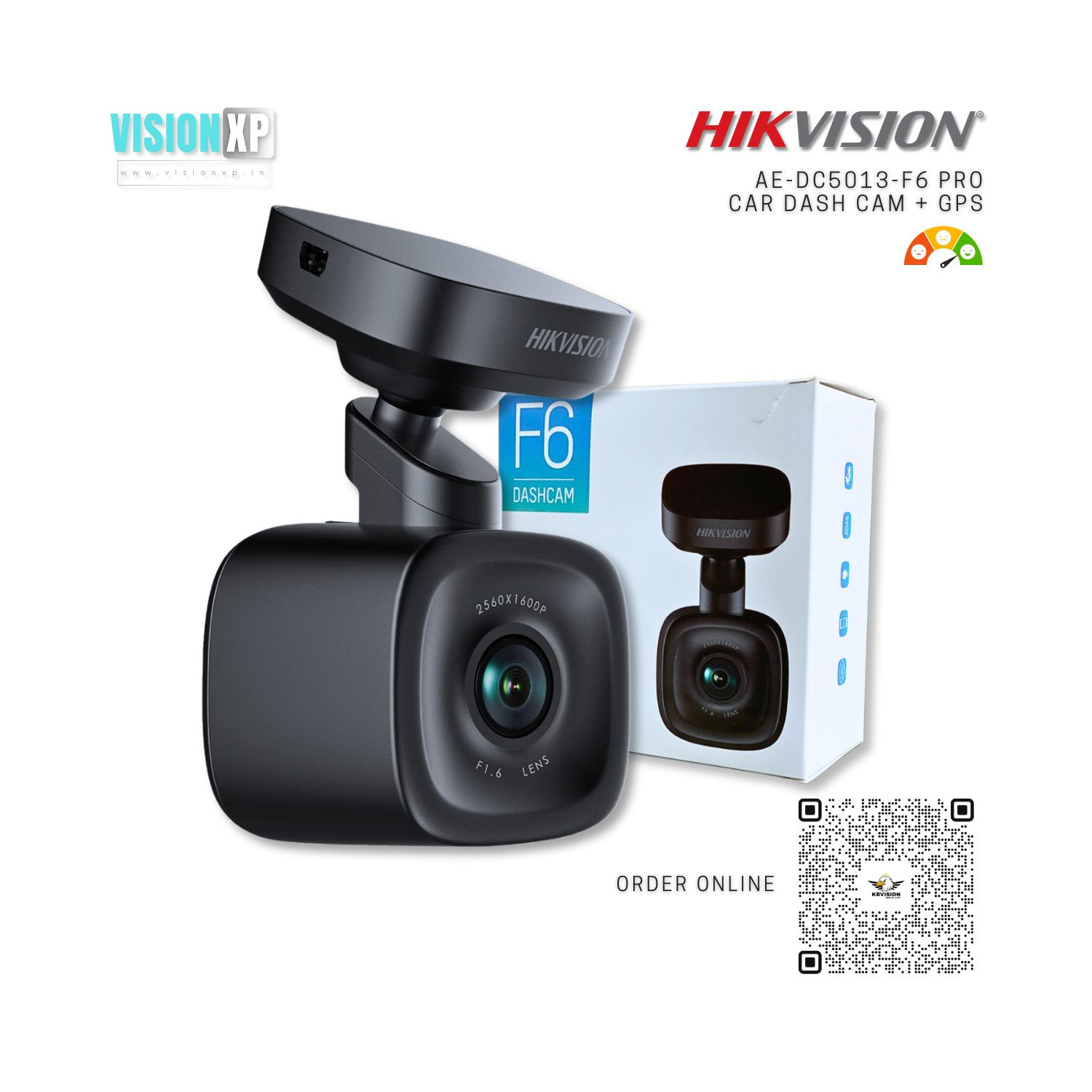 Hikvision AE-DC5013-F6 Pro Car Dash Cam with GPS